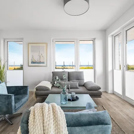 Beachterracefour- Eg, Meerblick, Terrasse, Kamin, Sauna * Olpenitz