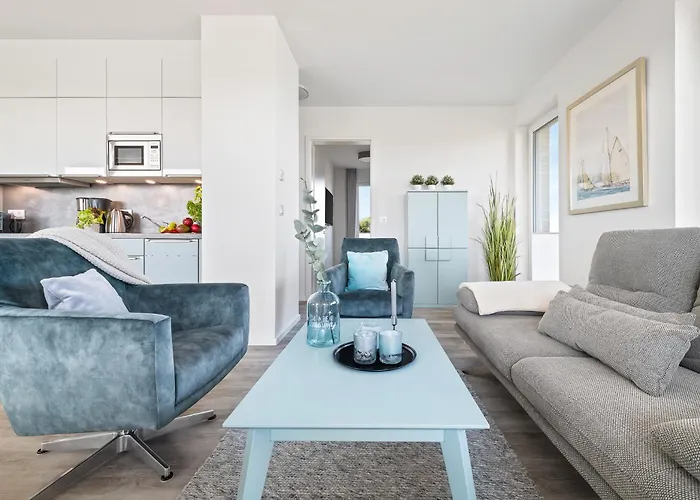 Beachterracefour- Eg, Meerblick, Terrasse, Kamin, Sauna *