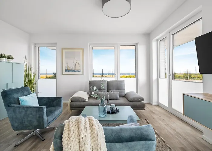 Beachterracefour- Eg, Meerblick, Terrasse, Kamin, Sauna * Olpenitz